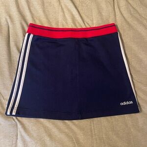 Size medium Adidas skirt- navy with red waist band NWOT